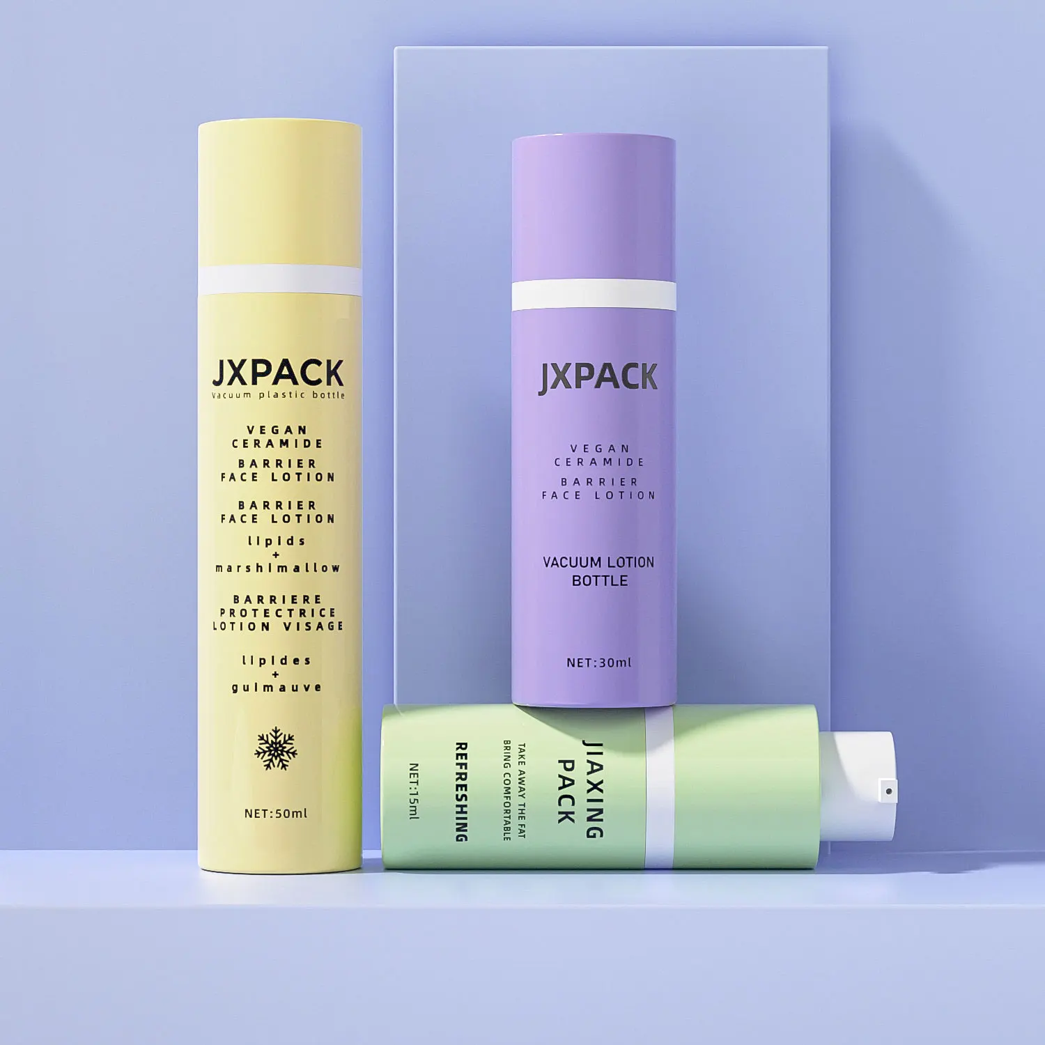 Fancy 30 50 100 120 ml moisturizer cosmetic vacuum packaging acrylic airless pump plastic lotion bottles dispenser