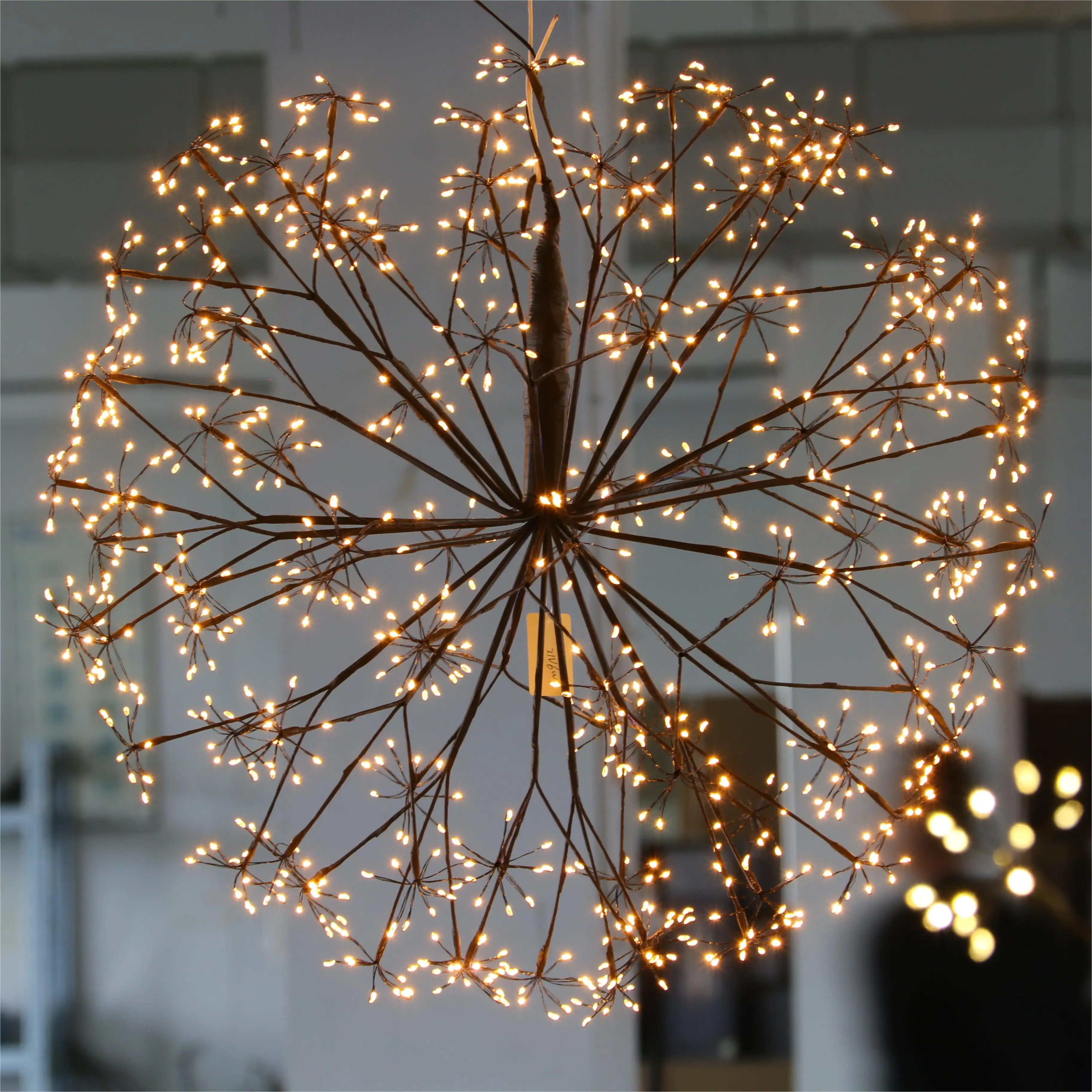 new arrival items christmas decoration 480L warm white copper wire micro LED black hanging lights