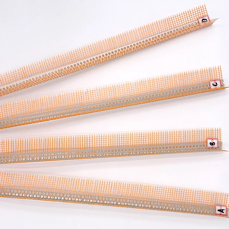 Wall Edge Protector Drywall Profiles PVC Plastering Corner Bead KINGSHENG PVC Corner Bead with Fiberglass Mesh