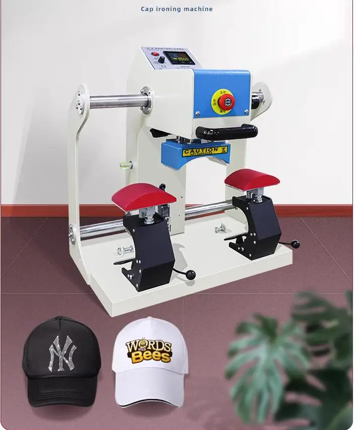 Semi-automatic Pneumatic Duplex Thermal Transfer Cap Stamping Machine Drilling Press Stamping Machine