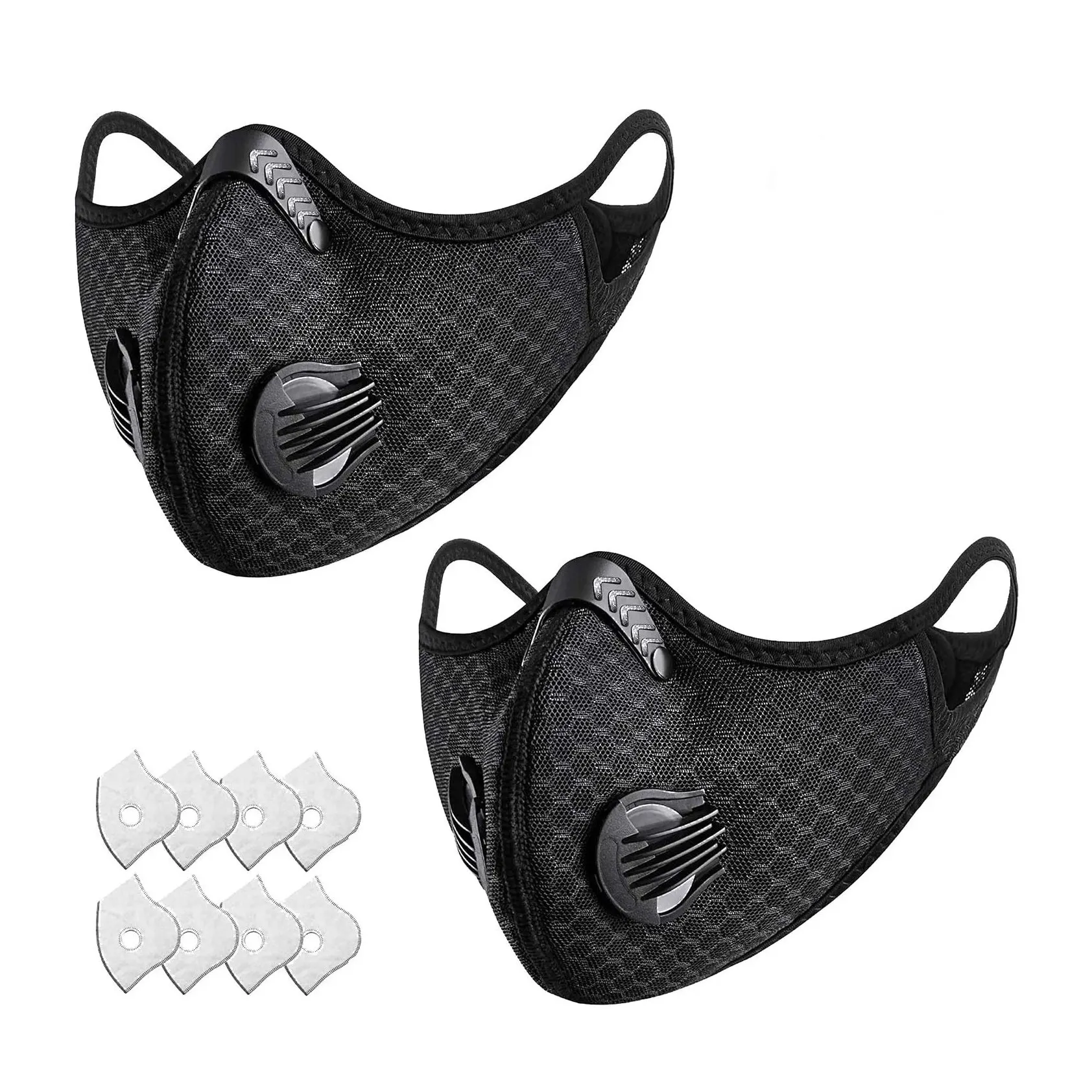 Спорт с Flitter Oem Маска Air Pro Защитная Мода Cubrebocas защитный Нетканый фильтр ткань Бесплатная черная