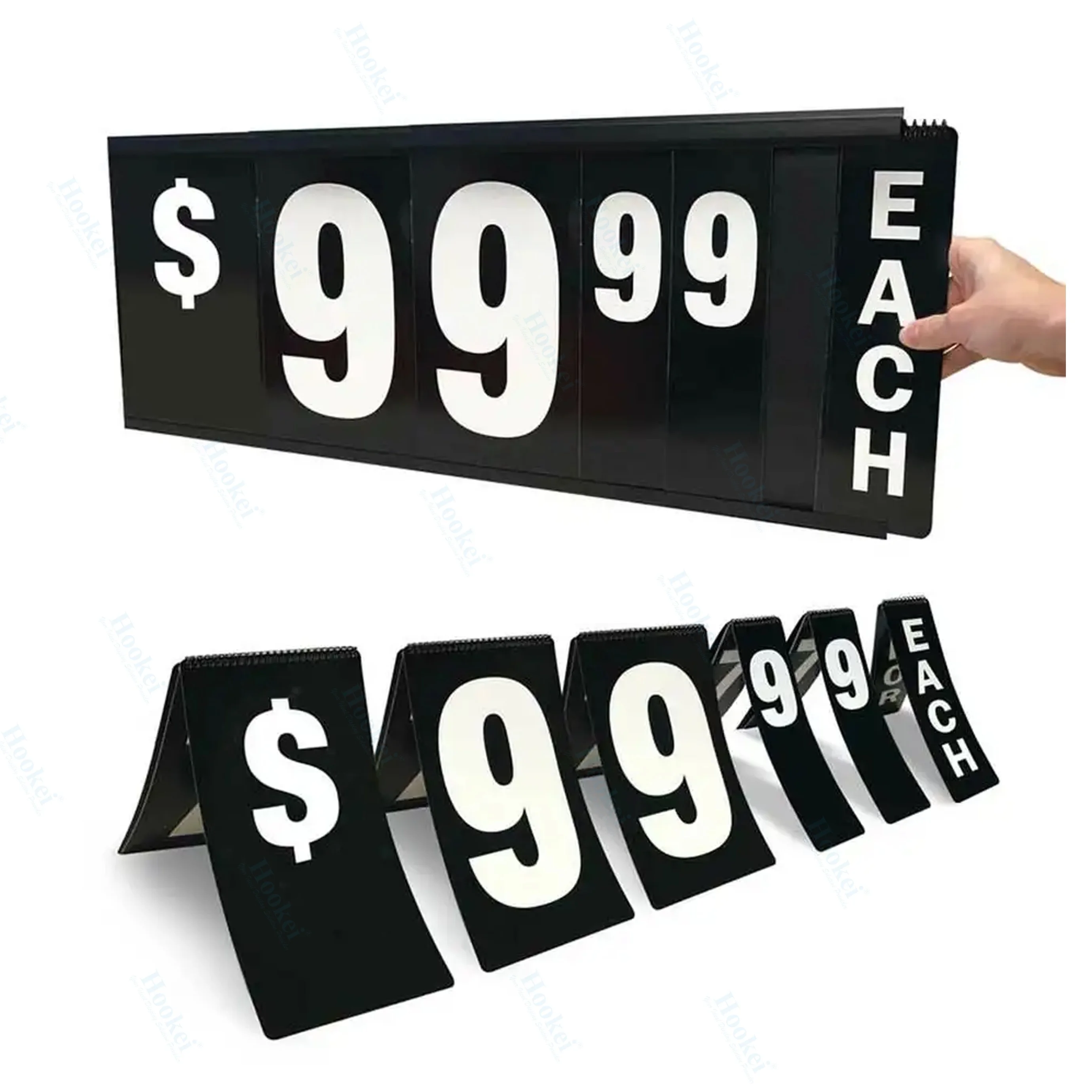 Supermarket PVC Frame Clip Price Sign Board Flip Numbers, Reading Pads, Flip Chart with Price Sign Board