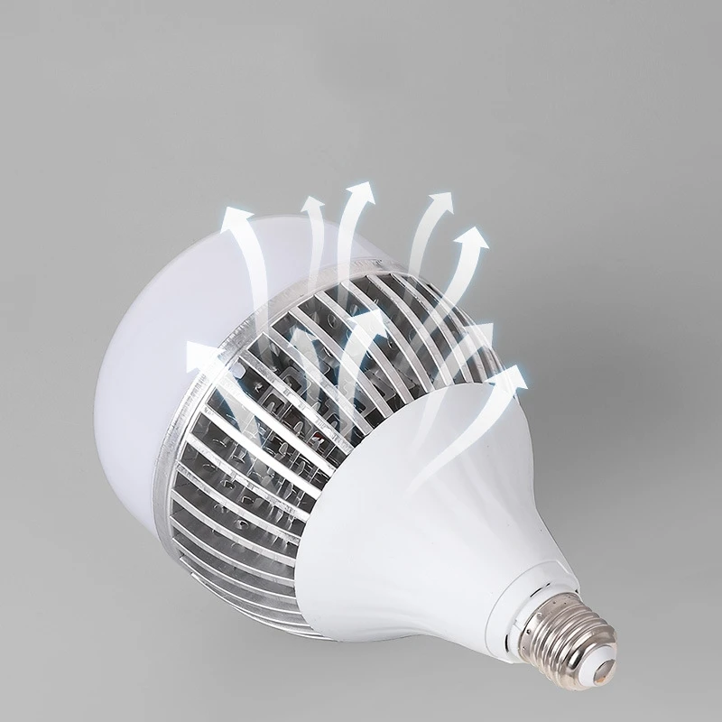 Industrial With Cooling Fan High Power E27 E40 50w 100w 150w 200w Led Light Bulb