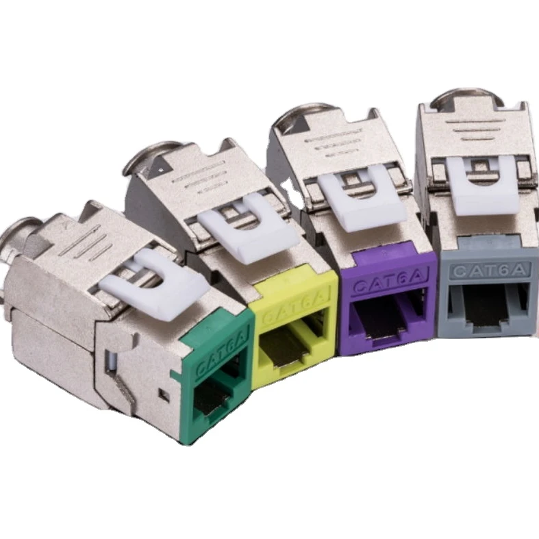 Сетевые Аксессуары RJ45 FTP CAT6A keystone jack cat6 8P8C индивидуальный