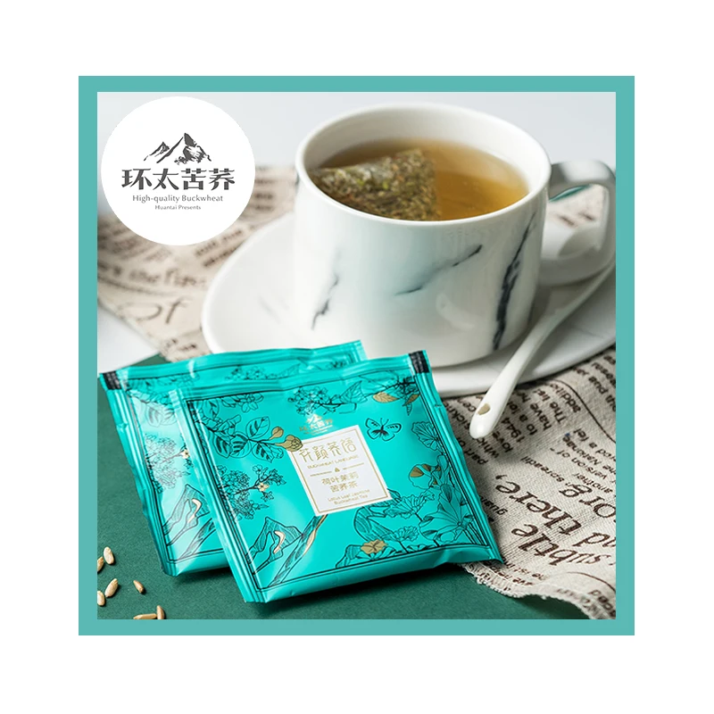 HuanTai Direct Buckwheat Slim Tea in Bulk Health Food Te Weight Loss 14 Days Detox Tea Private Label Organic Herbal Slimming Tea