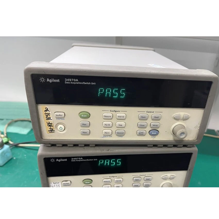 Agilent 34970A with AGILENT 1X 34901A Data Acquisition/Data Logger Switch Unit Control Working 100%
