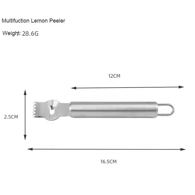 Amazon Hot Selling Fruit Potato Citrus Tools Manual Stainless Steel Lemon Grater Zester