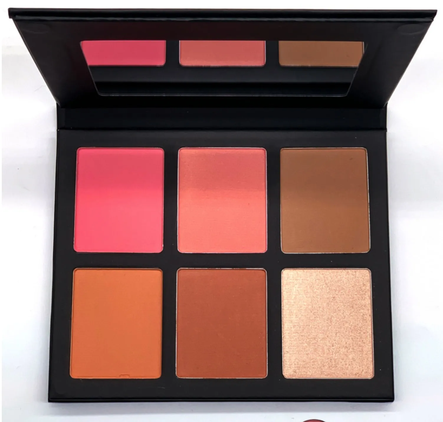 custom private label 6 color blush face blush and highlighter palette blush eyeshadow for face contour