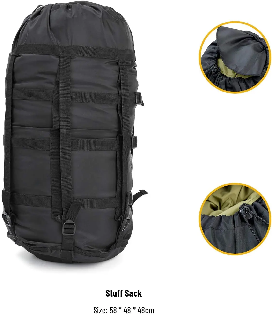 New Style 3 in 1 Multi Layered Camouflage Camping Sleeping Bags Modular Sleeping Bag System with Bivy Cover Sleeping Bag