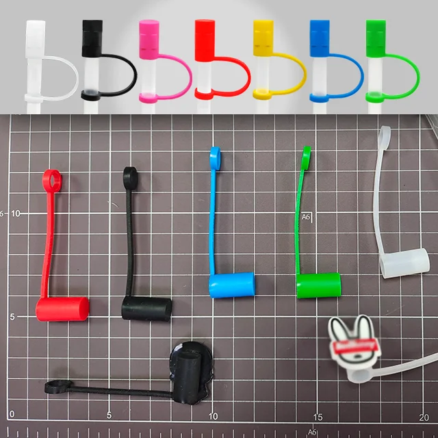 16-20oz silicone letter flower star cross straw toppers for tumbers straw bulk wholesale custom straw covers topper 8mm charm