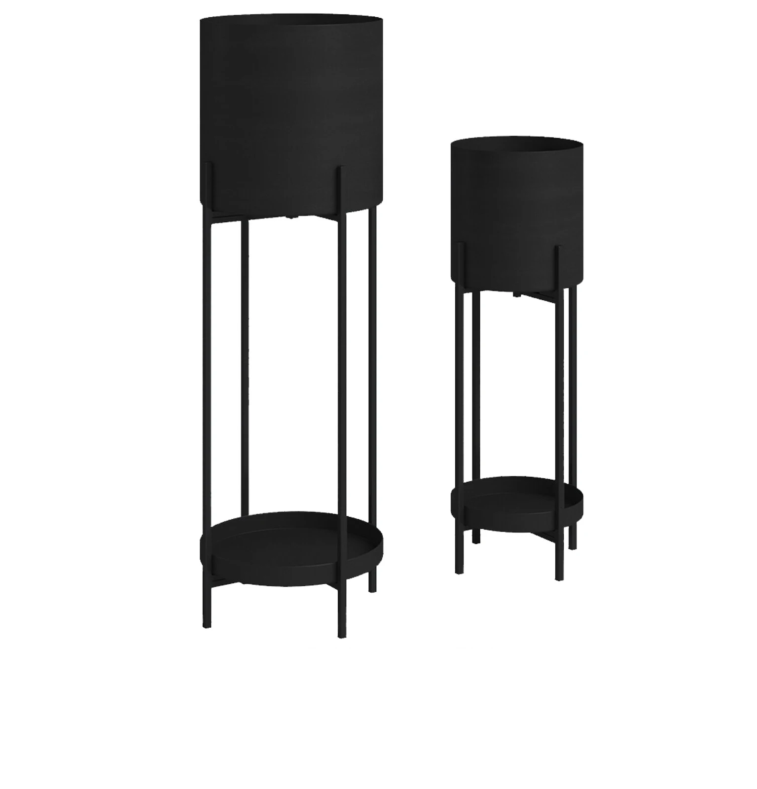 Mayco Home Garden Wrought Iron Metal Mid Century 3 Tier Plant Stand