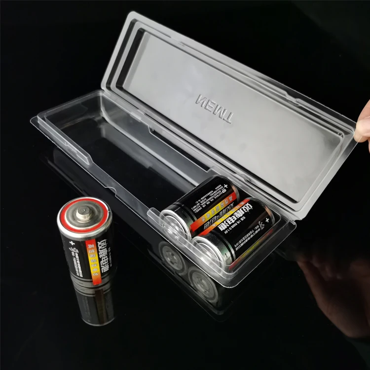 
Professional customized size battery plastic tray blister packaging wholesale with lid 