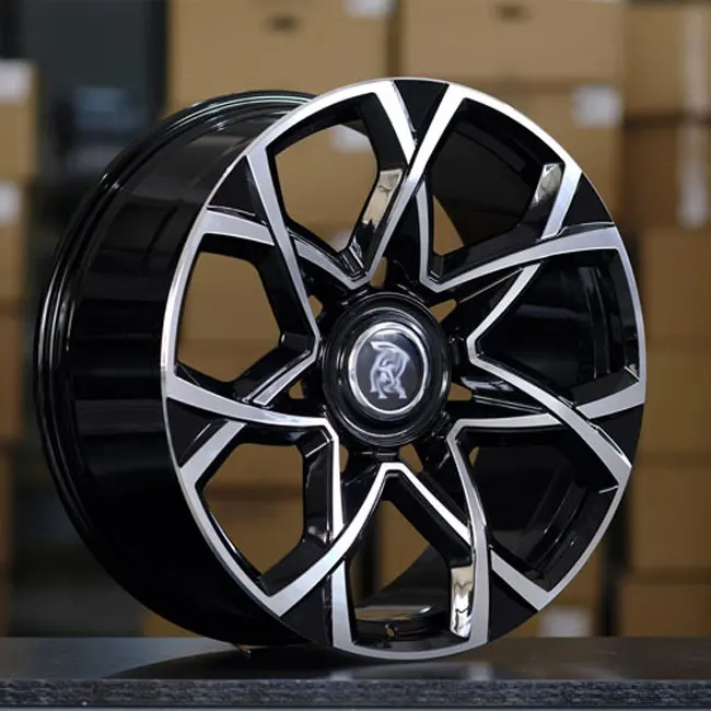 MAONS GOLD 5788F RR design custom luxury monoblock high quality  spoke black machined face alloy wheels 5 stud 5-112