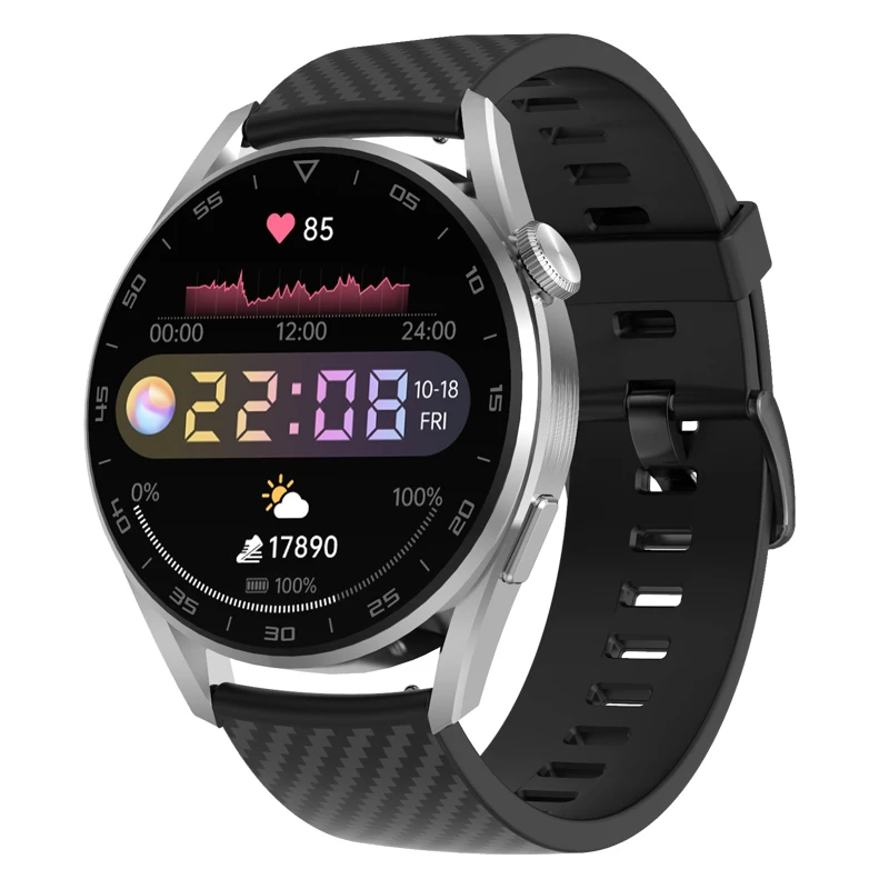 Смарт-часы DT3Pro, беспроводное зарядное устройство, поворотная кнопка, пульсометр, ЭКГ, фитнес-часы для мужчин и женщин, 2022