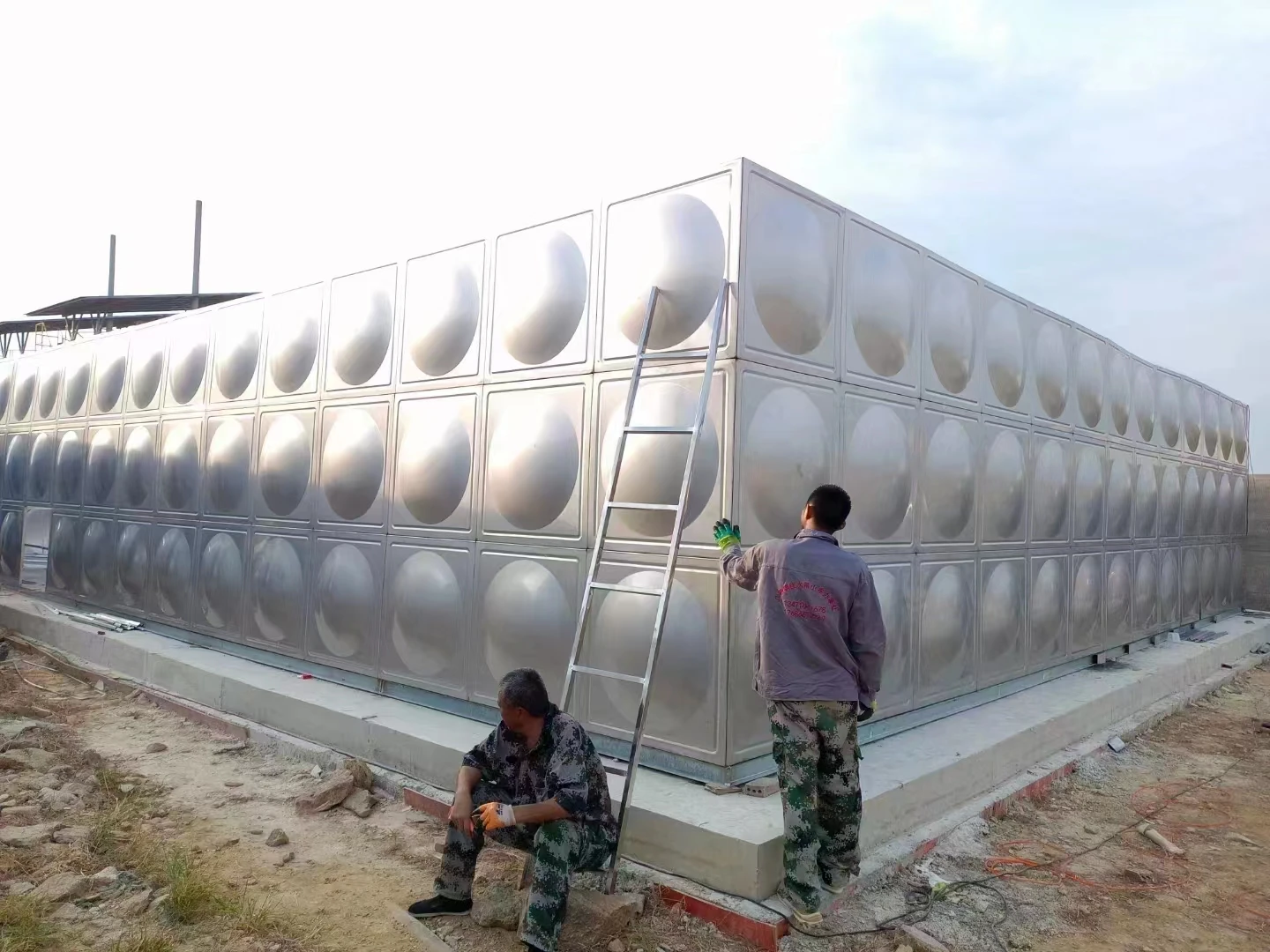 Customized water treatment machinery 100- 5000 litre stainless steel water storage tank price
