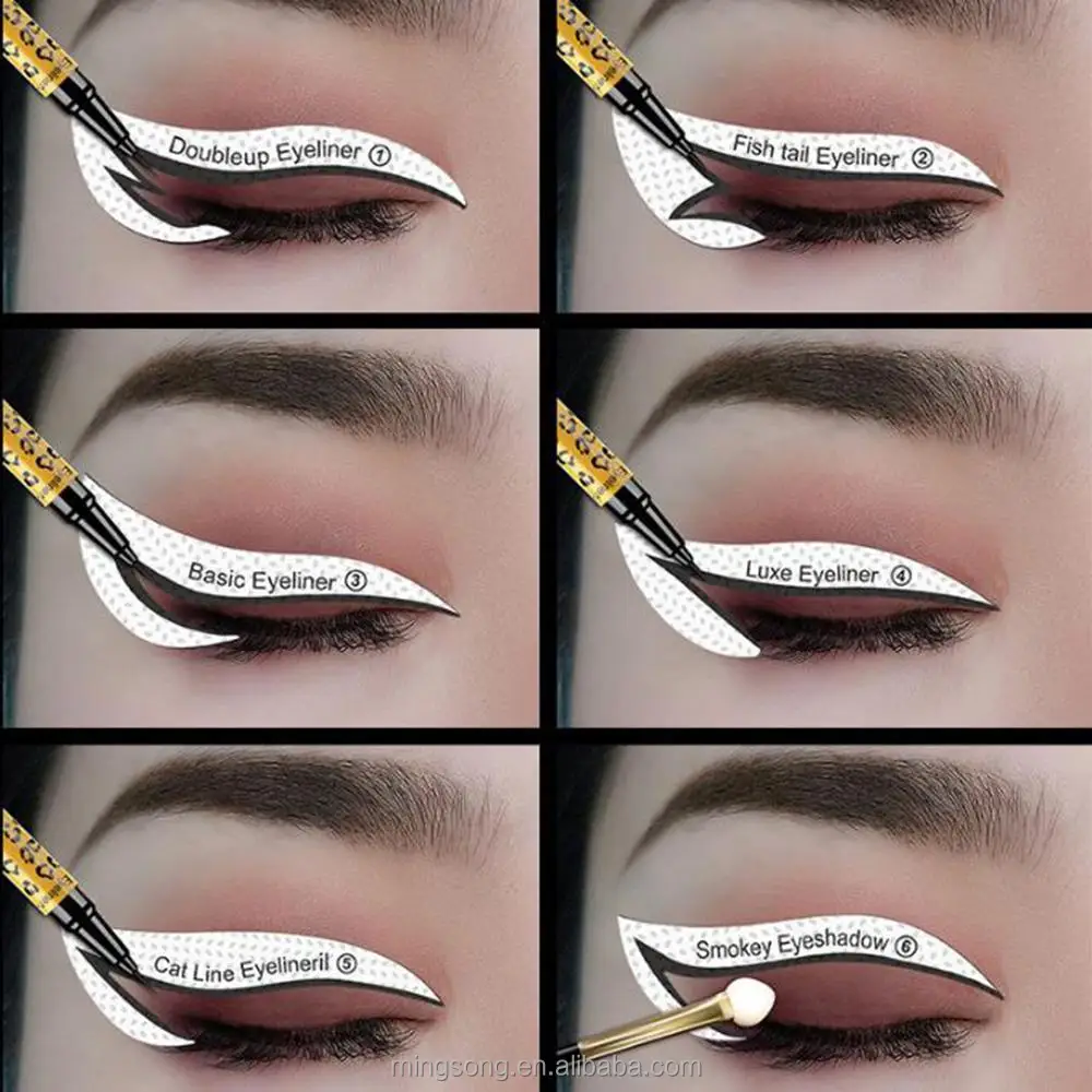  Eyeliner Eye Shadow Nine-Tailed Fox Patch Eyeshadow Models Template Shaping Stencil Eyes Make up Aid