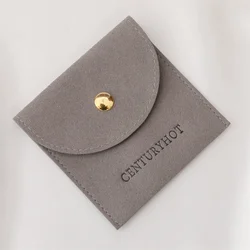 Custom Microfiber Jewelry Pouch Bag With Logo  Jewelry Pouches  Velvet  Bracelet Earring Pouch With Logo customized