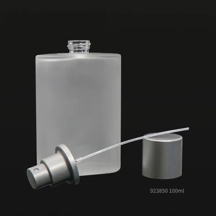  Пустой матовый флакон для духов с серебристым распылителем 100 мл