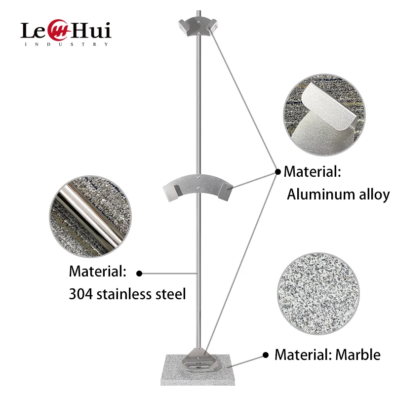 304 stainless steel Pizza peels rack with marble pole single side pizza brush pizza Peel kit with freestanding tools holder