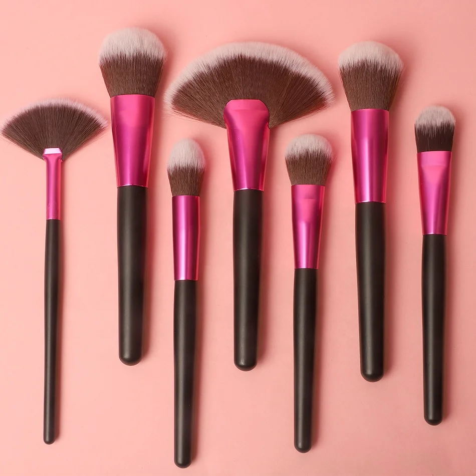 Professional  All Series Wholesale Customer Wood Handle Matt 24 Pcs Bags Private Label Custom Buy Big Vegan Make Up Brushes