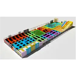 Commercial Cheap Foam Blocks Kids Bungee Exercise Trampoline Park