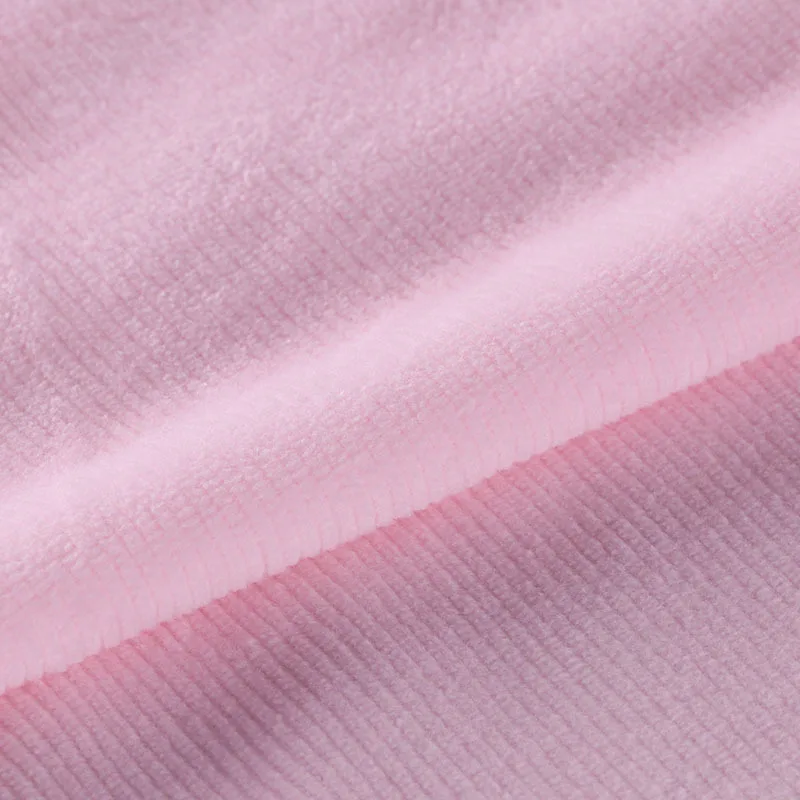 Stretch super soft blue and pink velour stripped cut velvet upholstery fabric