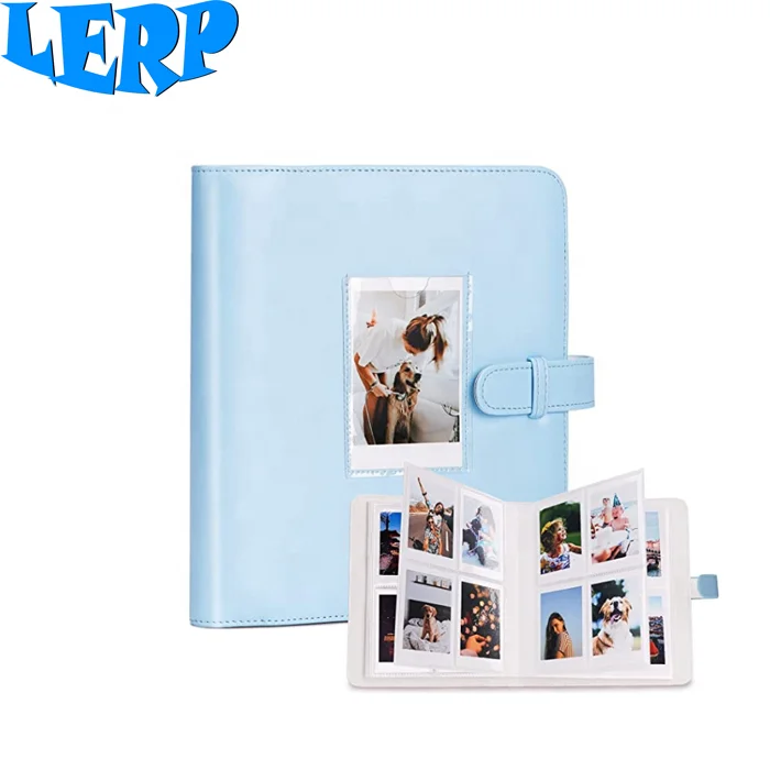 Lerp&Wholesale 256 pockets Pu leather cover with pockets Photo Albums Fujifilm instax mini 11 film foto album