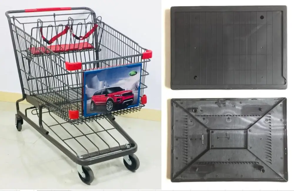 supermarket shopping cart advertising, Double Sides Large Size Supermarket Cart Advertising Display Boards