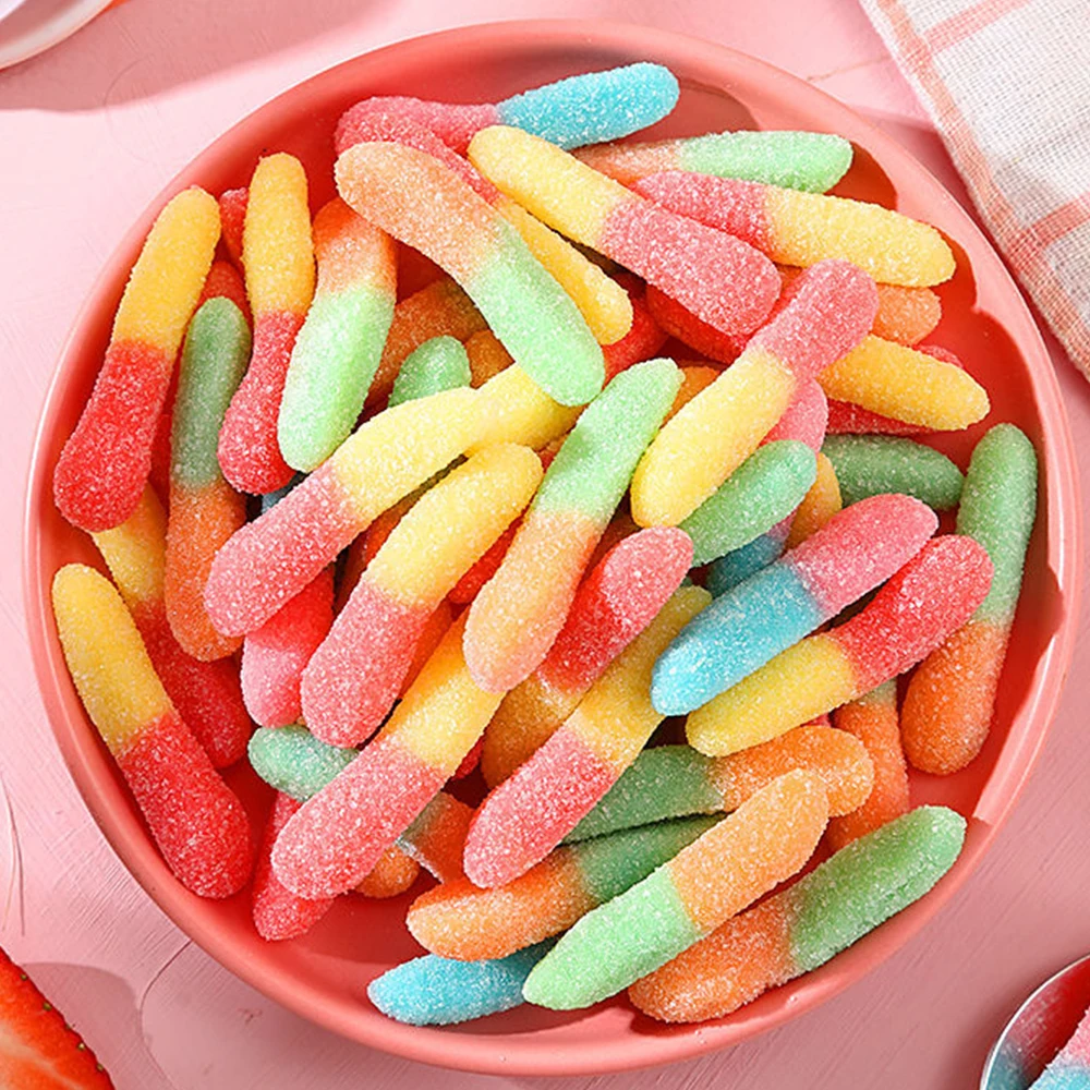 Wholesale Custom Confectionery Candy Private Label Halal Bulk Sweets and Candies Sour Gummy Candy Manufacturers