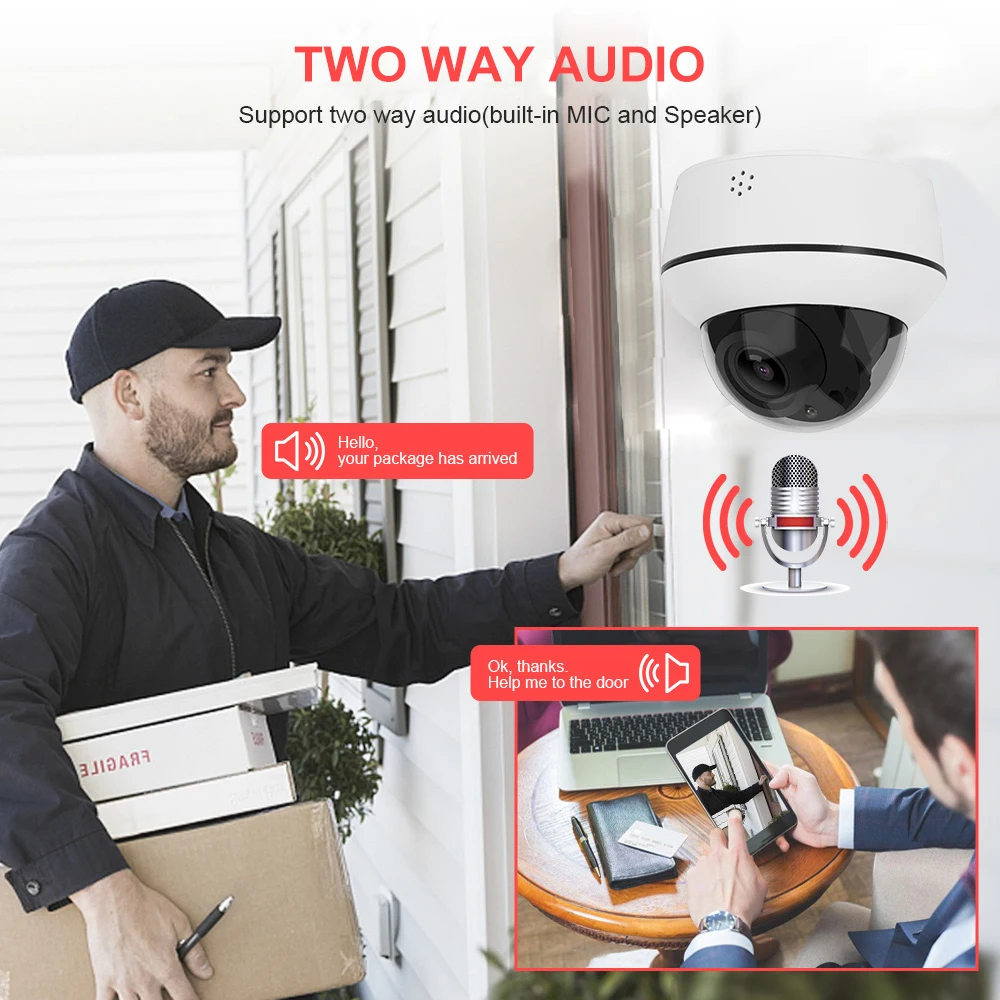 Anpviz 5MP PTZ camere POE оптический зум 4X IP66 CCTV камера 2 аудиоданных автоматическое отслеживание камеры видеонаблюдения со светодиодной подсветкой SD слот для карт памяти H.265