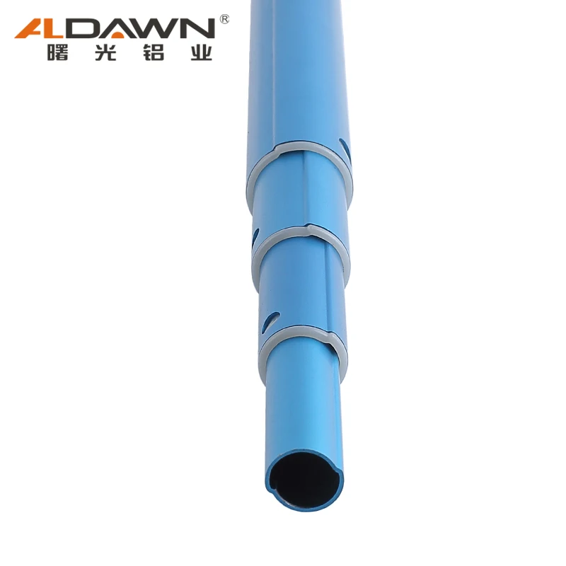 Aluminum poles 50mm aluminum 6061 T3 6063 T6 alloy tube locking telescopic tube
