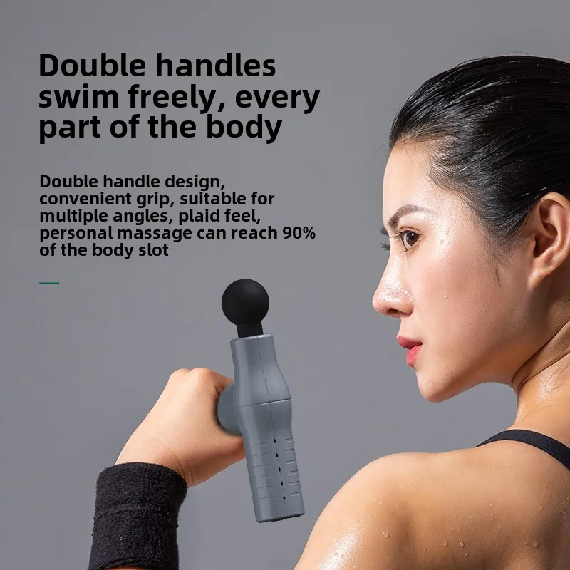 Standard size MS-2021 hand mini led touch screen new muscle gun massage gun electric gun