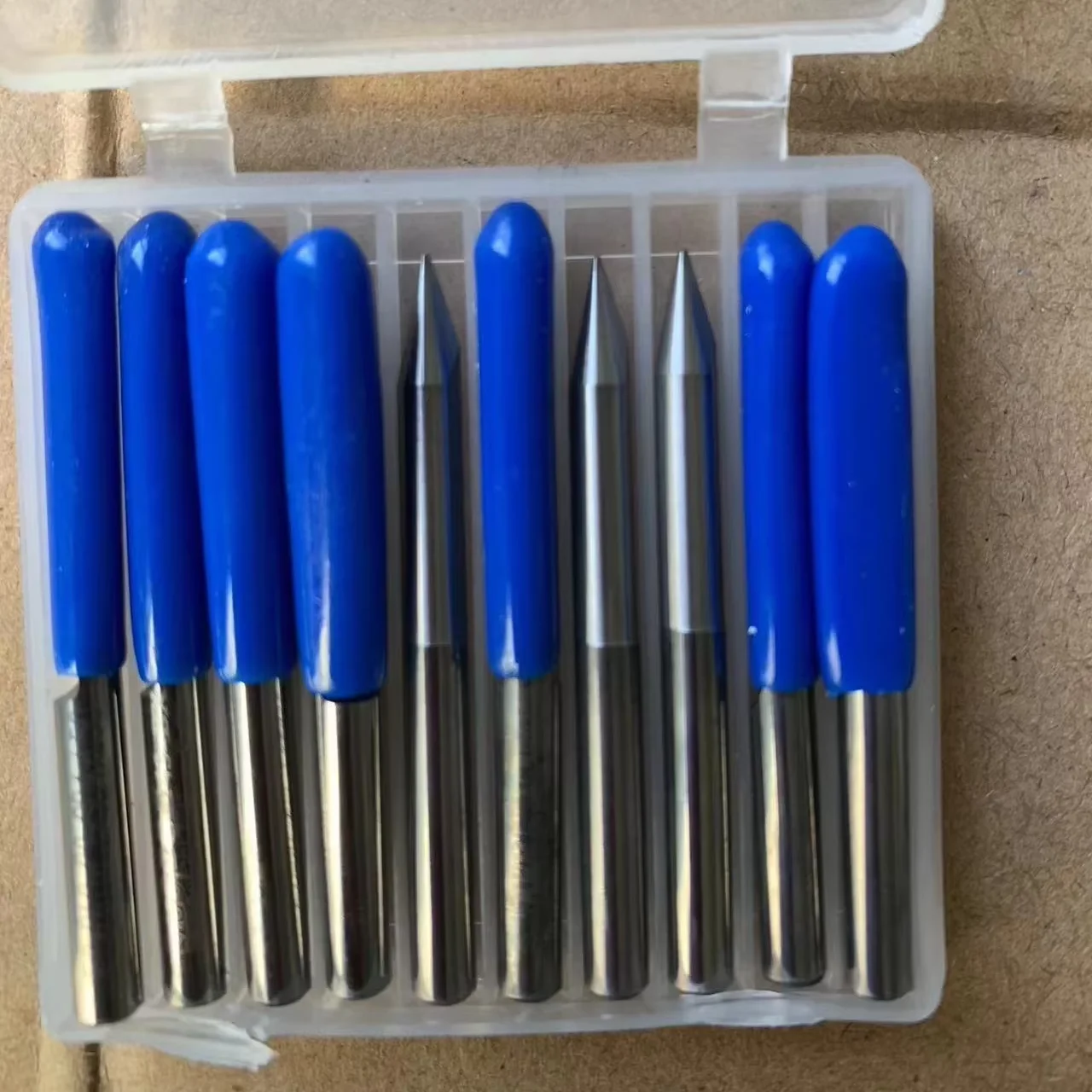 WEIX high quality carbide tool flat bottom v bits for engraving wood cnc router bits carbide  in single flute