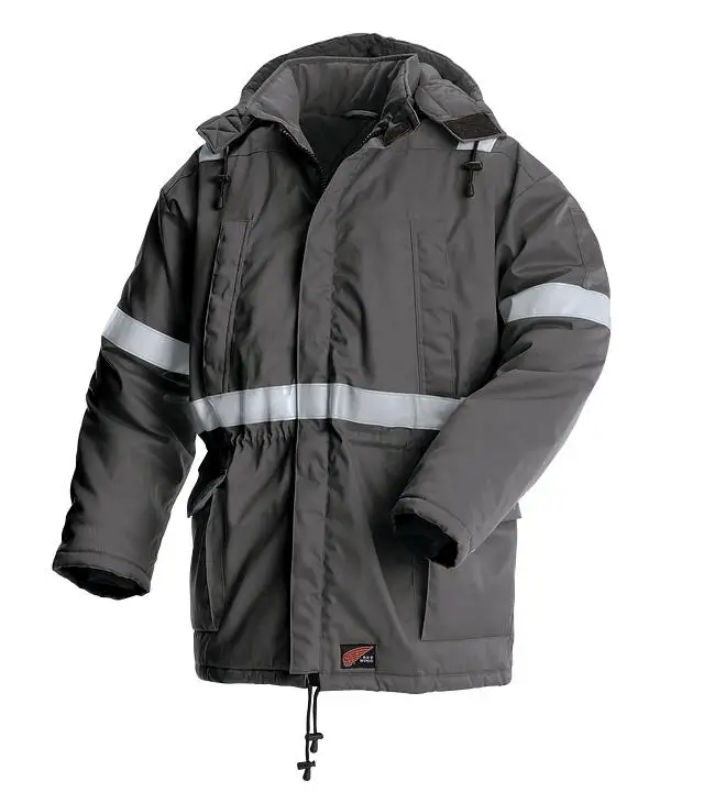 Wholesale High Visibility reflective tapes Anti-static flame resistant protective Winter Parka Coats Workwear For Men