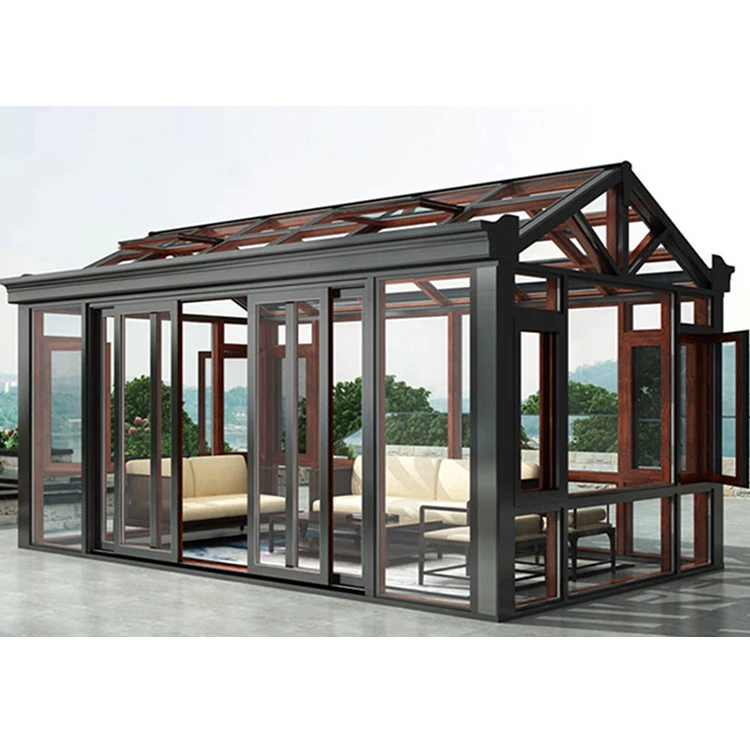 Custom outdoor large thermal insulation sunroom glass houses modern four season sun room