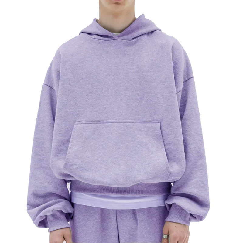 High Quality French Terry Oversized Boxy Hoodie Cotton Heavyweight Hoodie Drop Shoulder Puff Printing Customized Hoodie Unisex