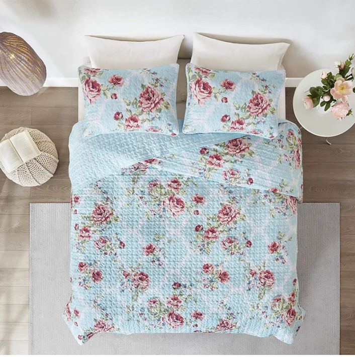 Manufacturer Wholesale High Quality Home Hotel Same Style Bedding Quilt 100% Cotton Quilt Set