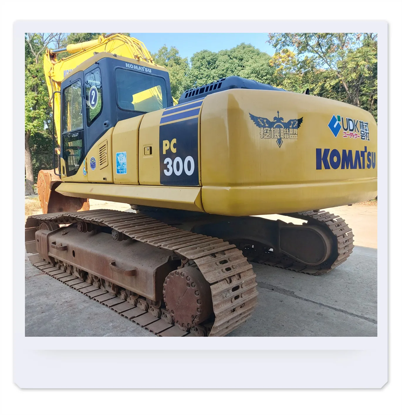 Used Japan Komatsu PC300LC-7  excavator    from  in yard for sale