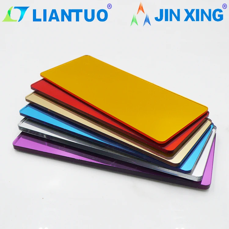 Customized Color Thin PMMA Acrylic Sheet Cut To Size Plastic Mirror Broad