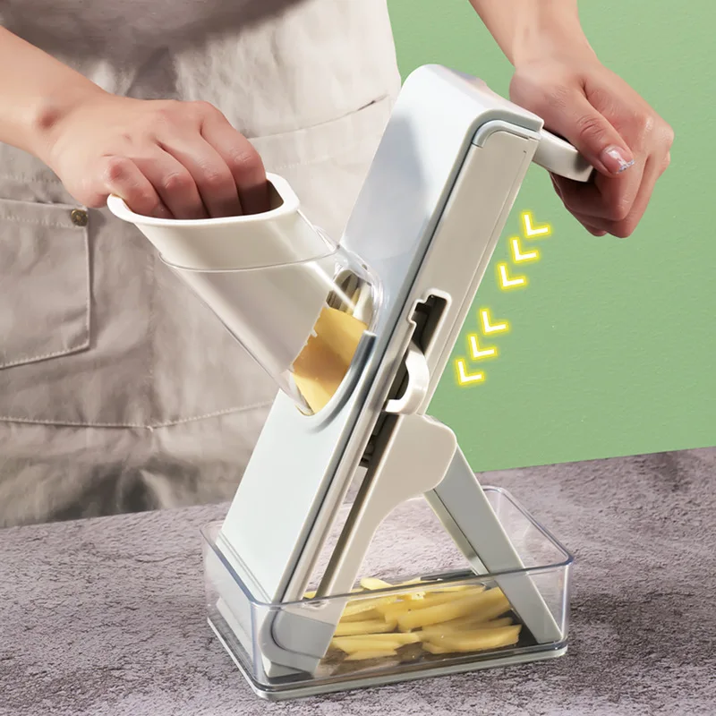 Safe Slicer for Kitchen Multifunctional Vegetable Salad Chopper French Fry Cutter Potato Slicer Professional Chopper