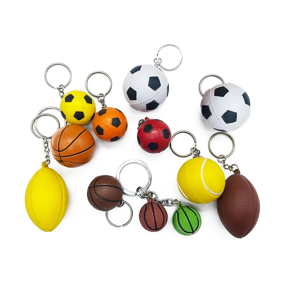 Manufactures Custom Logo paddle tennis ball keychain custom 2d/3d soft pvc keychains, make rubber