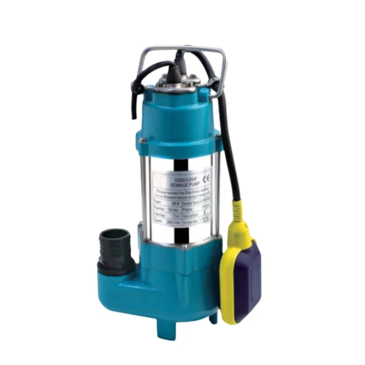 250w V250F Hot sale portable small electric drainage sewage pump for dirty water