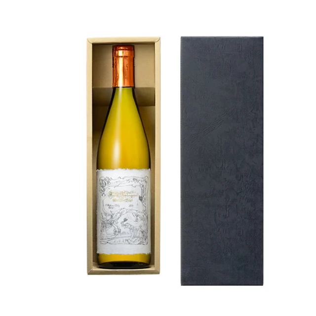 OEM sake luxury gift box clear glass bottles custom liquor display