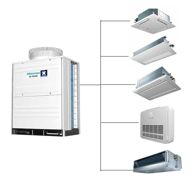 R410a Gas 60Hz Air Conditioning Multi Zone Split Inverter Air Conditioner VRF for commercial building