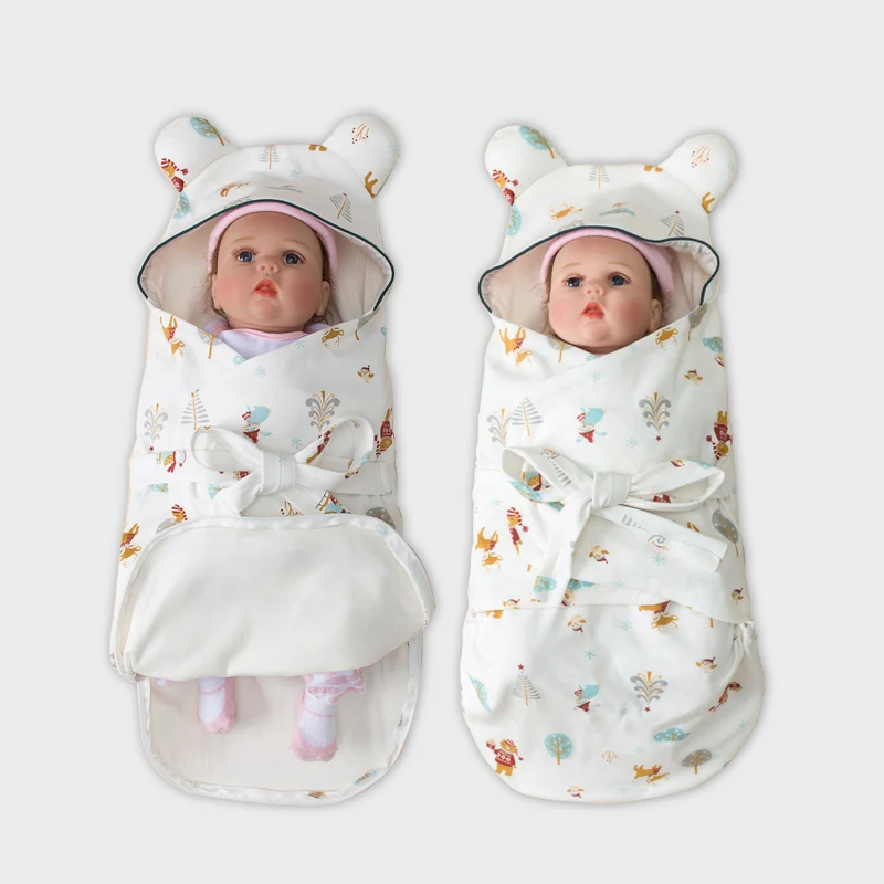 Baby cuddling quilt autumn and winter pure cotton thickening newborn baby supplies newborn baby  sleeping bag anti-shoc