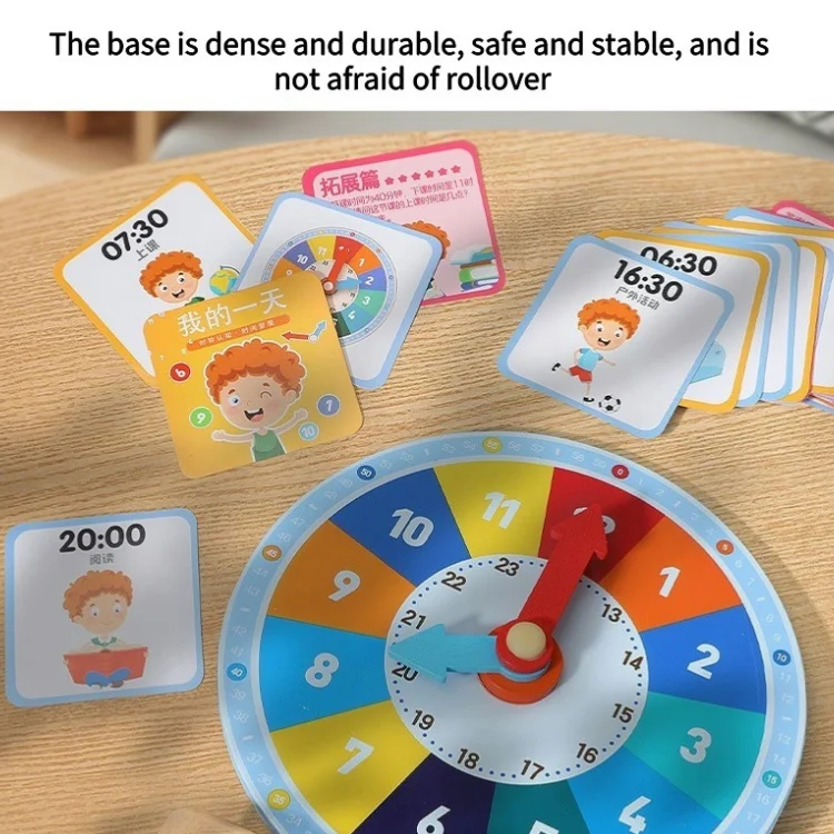 Kids Wooden Digital Clock Cognitive Enlightening Erly Education Alarm Clock Preschool Math Learning Toy