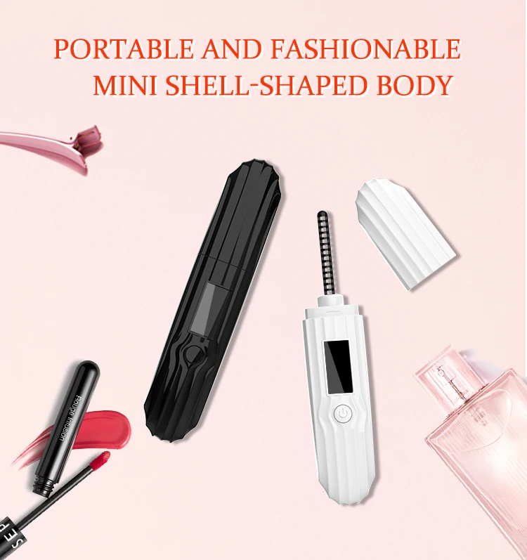 2020 Hot beauty tools usb rechargeable heated electric eyelash curler brochas de maquillaje mini eyelash curlers