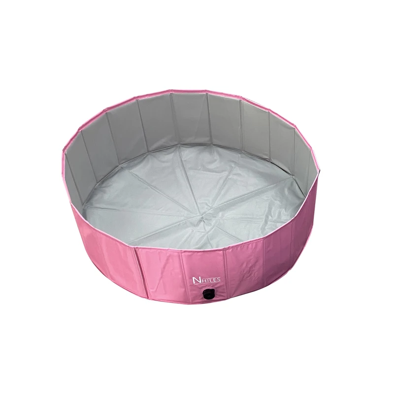 
120cm Foldable Dog Pool Portable Pet Bath Tub Large Indoor & Outdoor Collapsible Bathing Tub for Dogs and Cats 