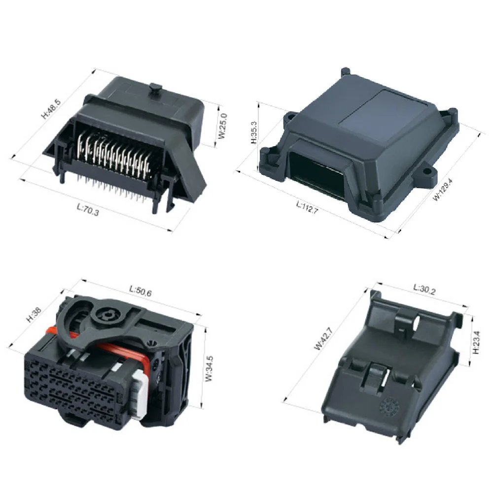 48 pin waterproof plastic ecu box or automotive connector 64320-3311