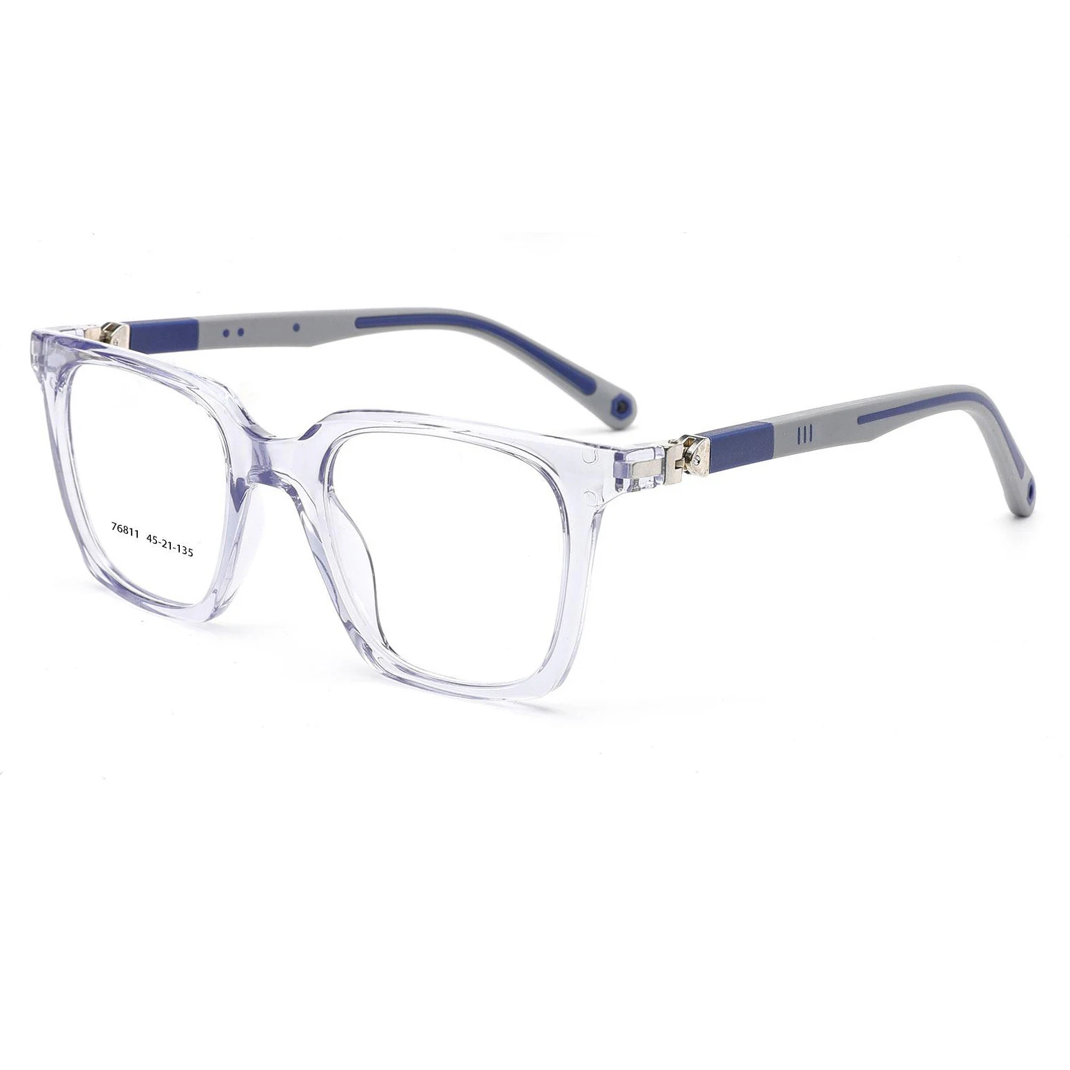 76811 Factory Outlet 360 Degree Colorful TR90 Kids Glasses Frame Teenager Square Optical Frame
